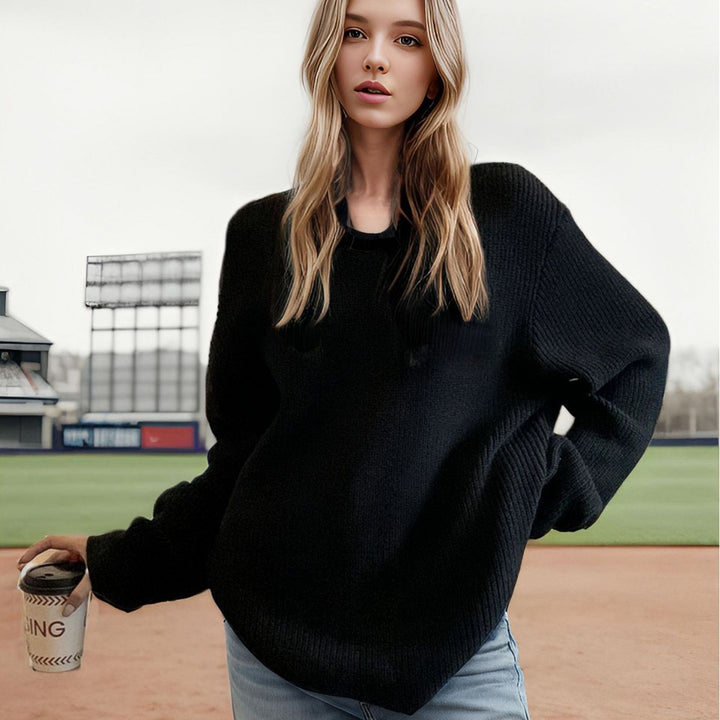 Oversized casual sweater for women in soft knit Lune London
