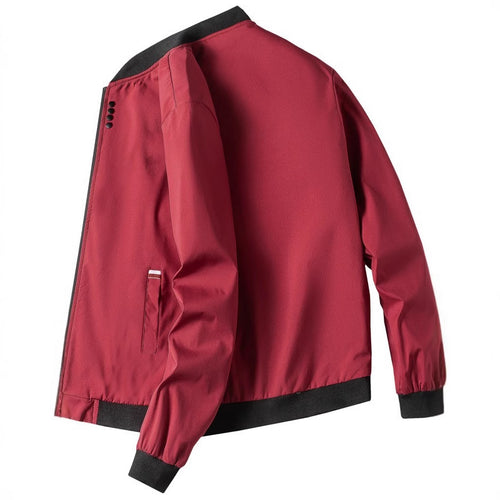 Elegant leisure jacket for men with a stand-up collar and side zipper Lune London
