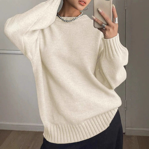 Oversized knitted sweater for ladies Lune London