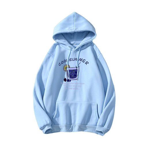Women's hoodie with cheerful summer motif Chic & Stil