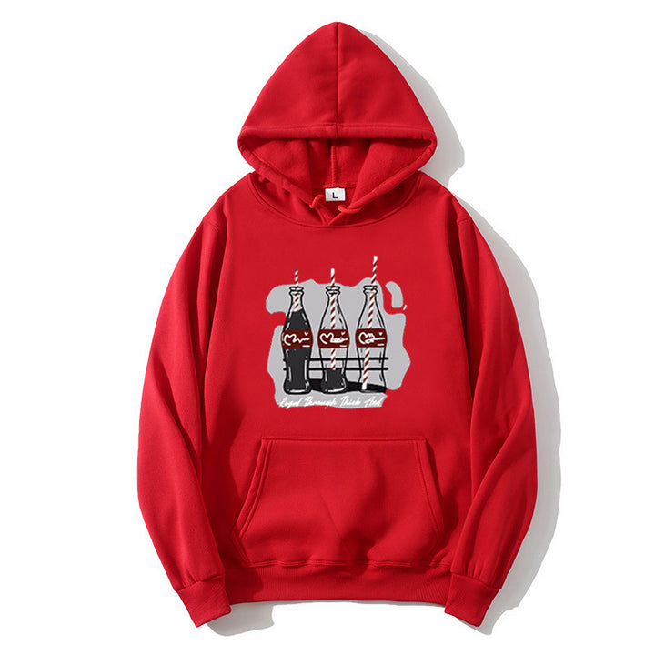 Women's hooded sweatshirt with playful Coca-Cola bottle motif Chic & Stil