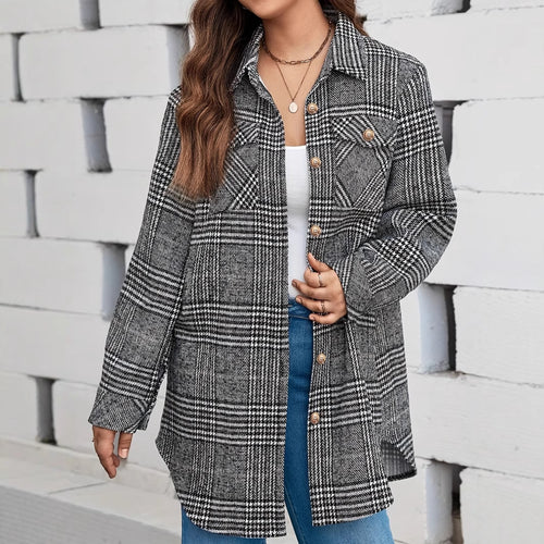 Lune London Casual Checked Jacket for Women