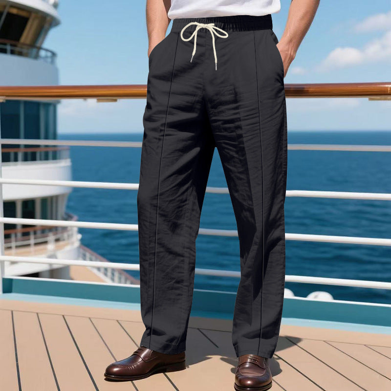 Men's elegant casual pants with adjustable waistband Lune London
