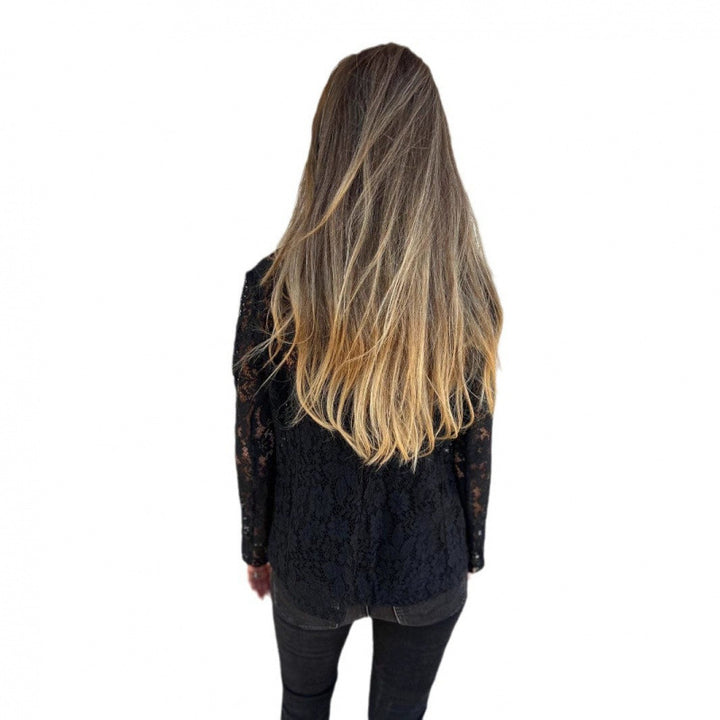 Lace blazer for women with a feminine style featuring delicate lace elements Lune London