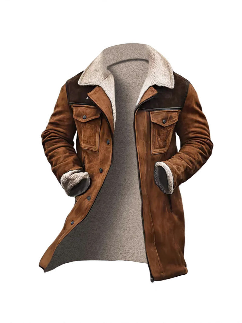 First-class suede jacket for men with teddy lining Lune London