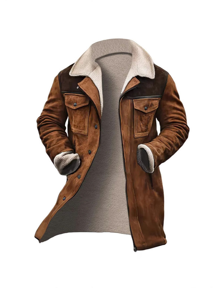 First-class suede jacket for men with teddy lining Lune London