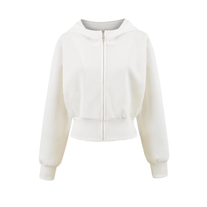Sporty women's hoodie jacket with a relaxed fit and practical zippered pockets Lune London