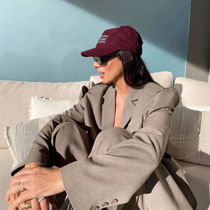 Oversized blazer for women with structured sleeve parts Lune London