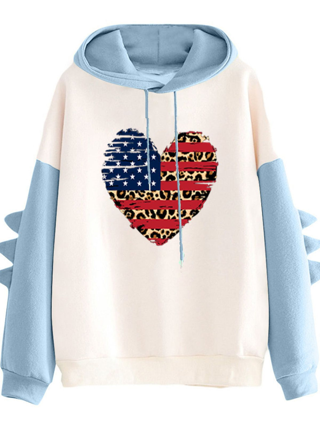 Women's hoodie with unique heart design and trendy details Chic & Stil