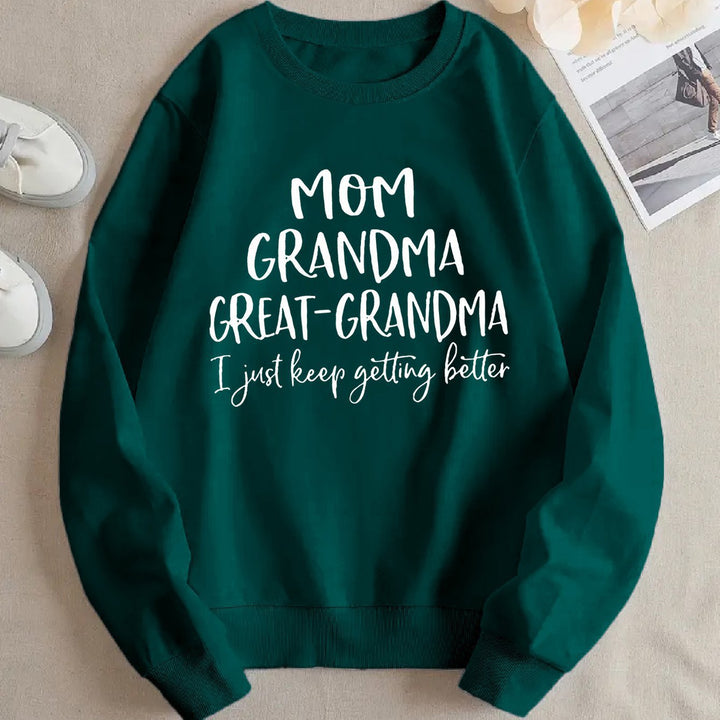 Sweat-shirt femme avec imprimé familial créatif et coupe confortable Chic & Stil