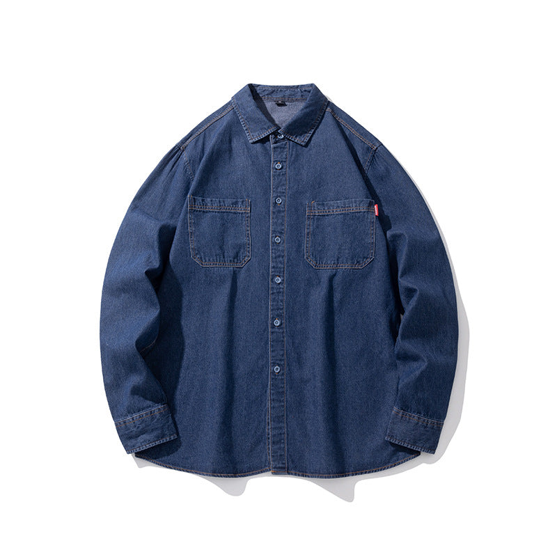 Men Modern Denim Shirt with Pockets Lune London