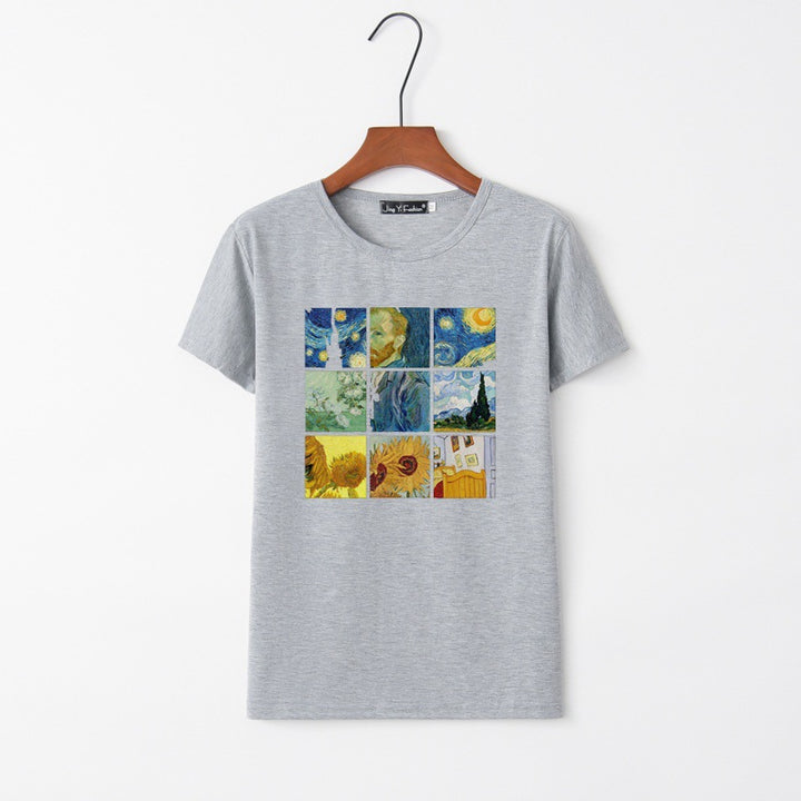 T-shirt femme avec impression artistique créative Chic & Stil