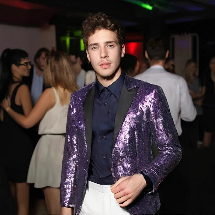 Men's Luxury Sequin Blazer Lune London