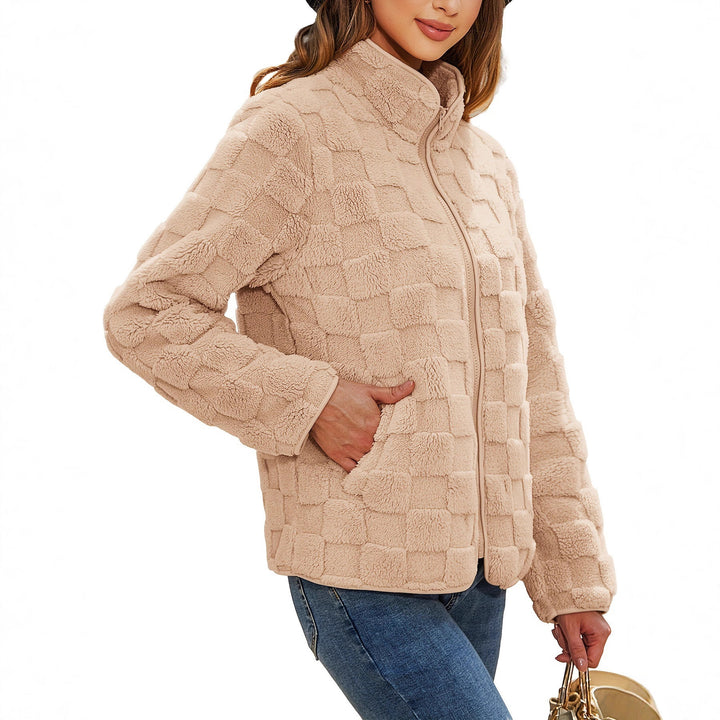 Veste en polaire pour femme avec design texturé et poches latérales Chic & Stil