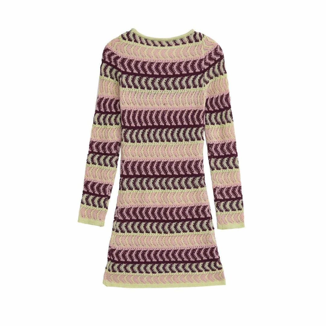 Knit dress for women with high-quality pattern and long sleeves Lune London