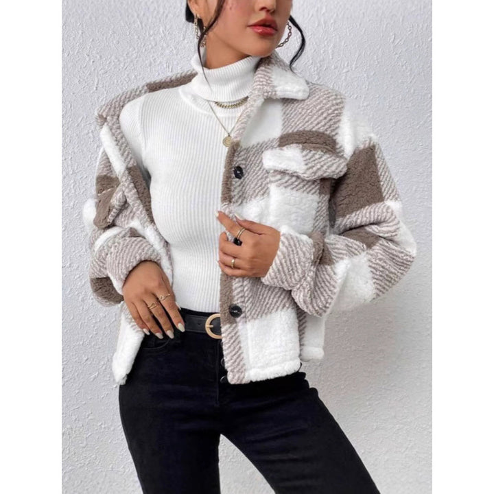 Women Fleece-Chevron-Jacket Lune London