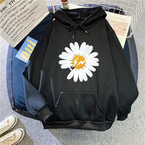 Women's hoodie with floral design Chic & Stil