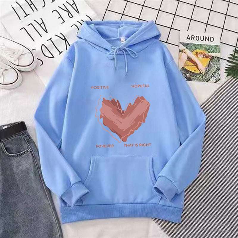 Women's hoodie with inspiring heart motif Chic & Stil
