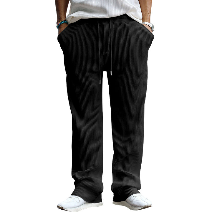 Chic and Stylish Men's Leisure Pants with Textured Design