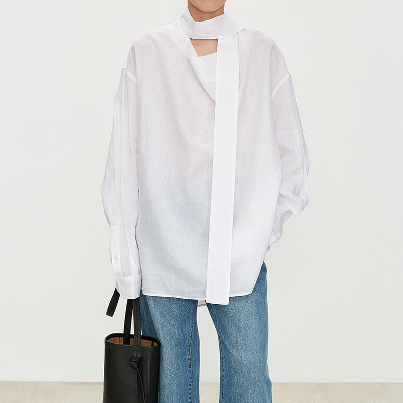 Blouse élégante pour femmes, décolletée, avec col raffiné Chic & Stil