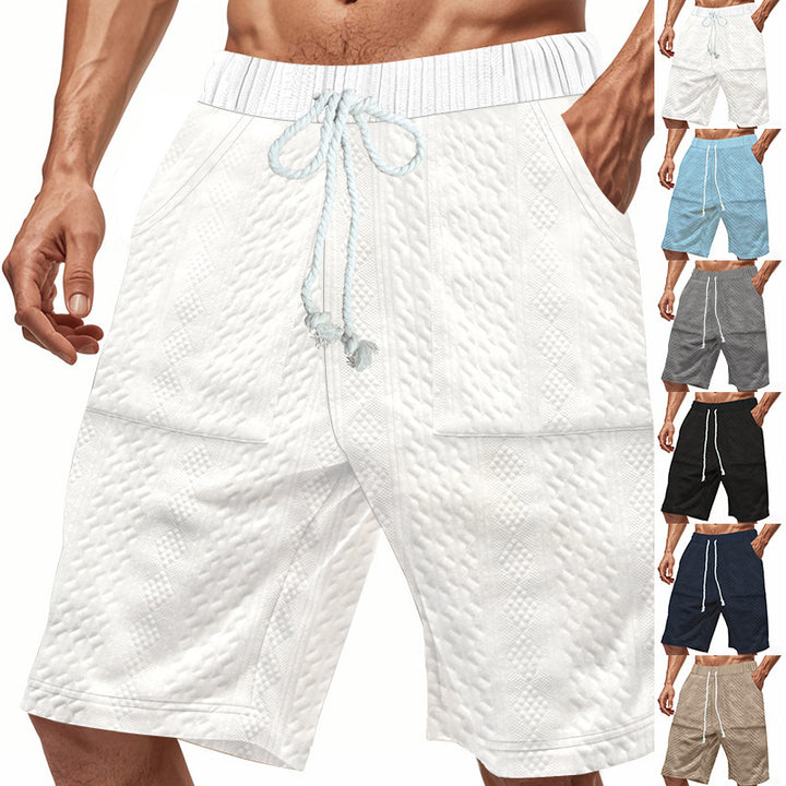 Shorts de bain sportifs pour hommes avec taille élastique et cordon de serrage Lune London