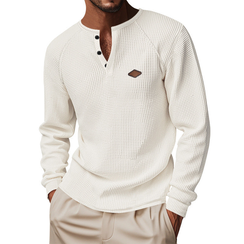 Trendy long sleeve shirt for men with button details Lune London
