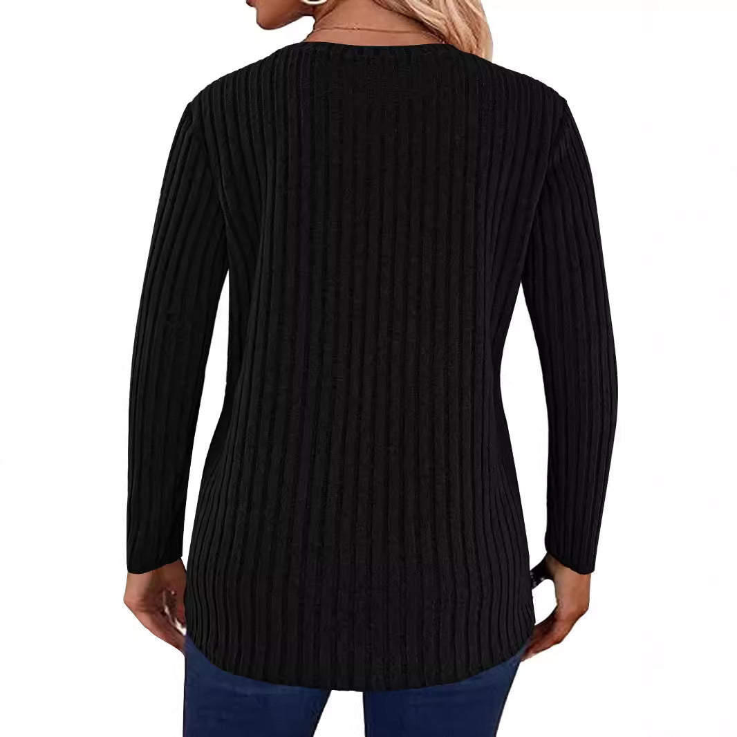 Knitted sweater for women with button details Lune London