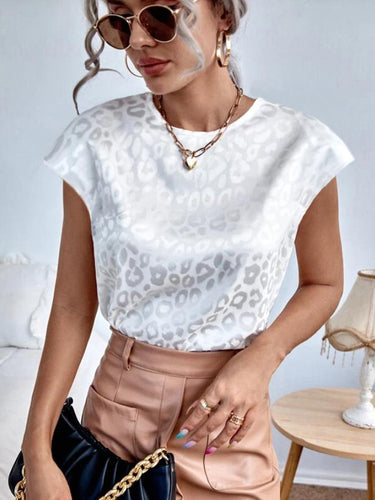 Women's top with luxurious leopard print and elegant cut Lune London