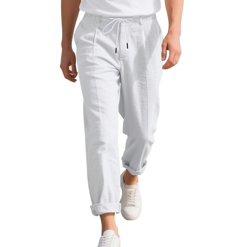 Casual beach pants for men with elastic waist and handy side pockets Lune London