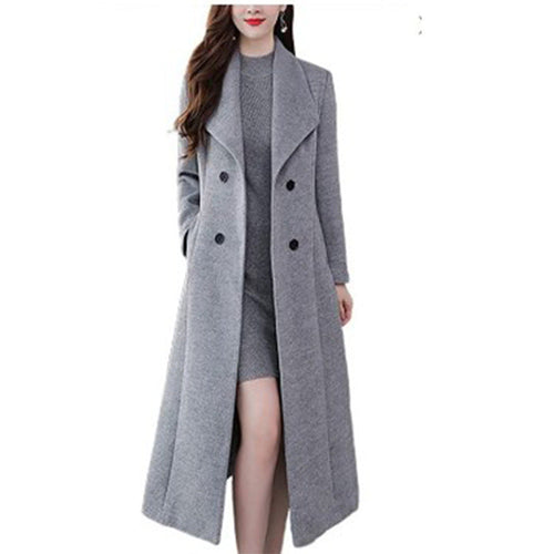 Ladies Long Wool Coat Lune London