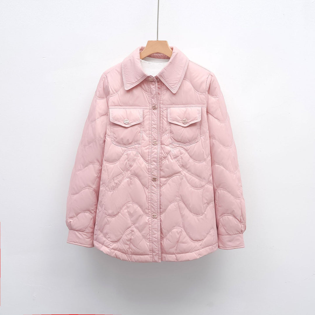 Ladies quilted outdoor jacket with pockets and comfortable fit Lune London