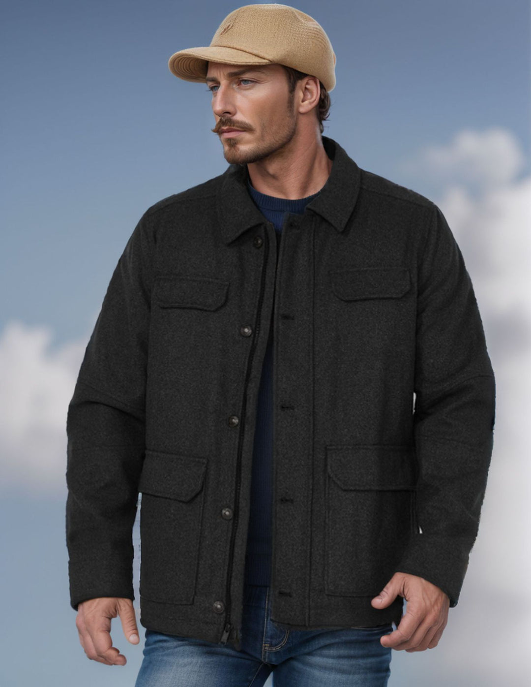 Trendy wool jacket for men Lune London