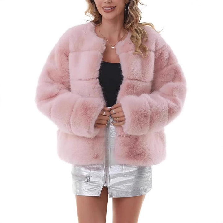 Ladies Chic and Stylish Faux Fur Jacket