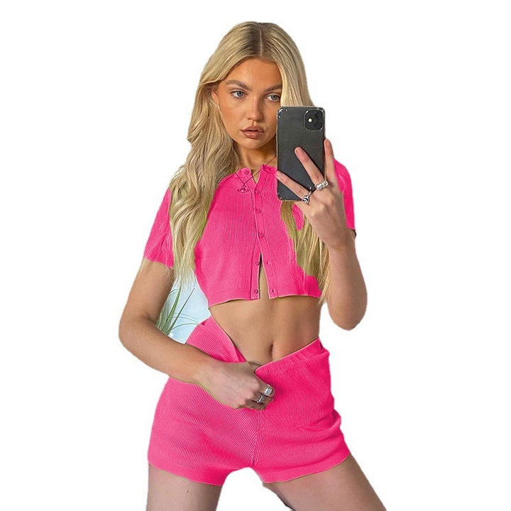Lune London women's short knit set and shorts