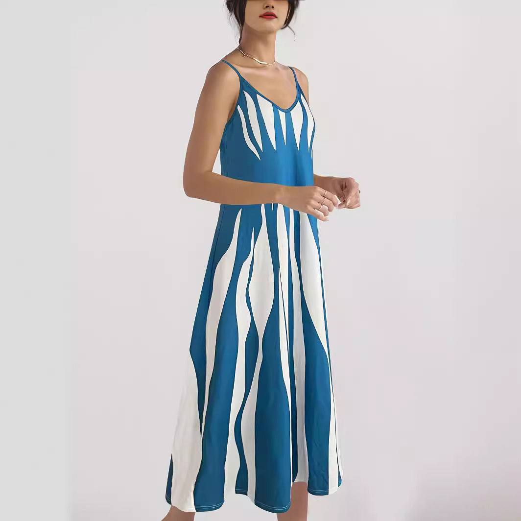 Ladies Elegant Maxi-Dress Flared Lune London