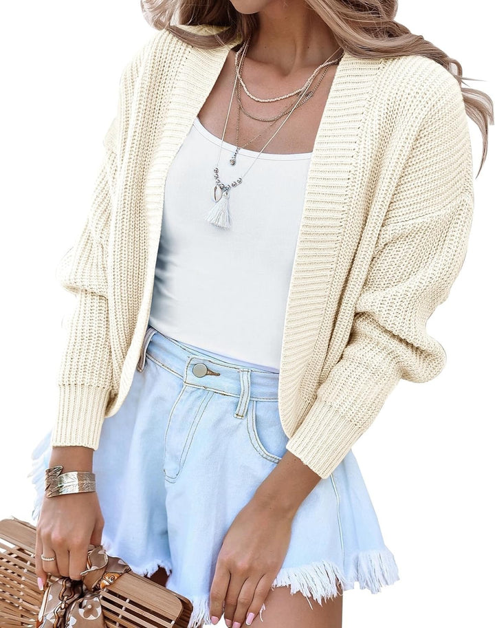 Ladies Knit casual cardigan with open cut and comfortable design Lune London