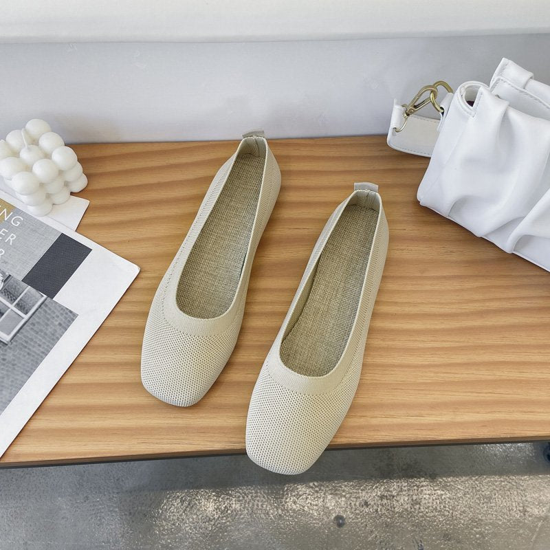 Women's Breathable Ballet Flats Made of Flexible Material Lune London