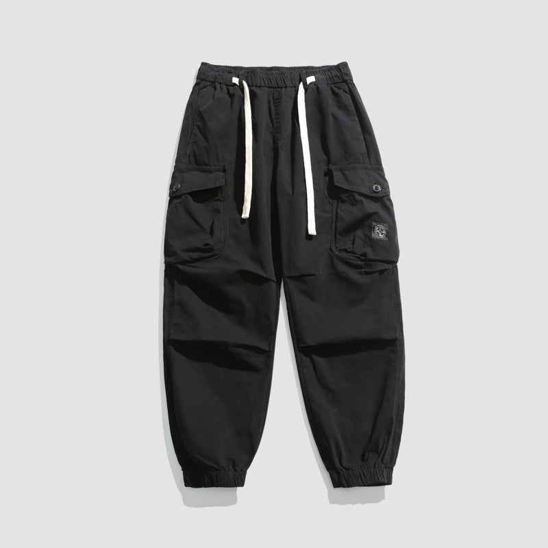 Pantalon cargo pour homme avec taille élastique et de nombreuses poches Chic und Stil