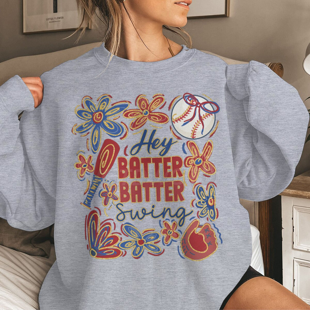 Sweatshirt femme avec motif de baseball créatif et coupe décontractée Chic & Stil