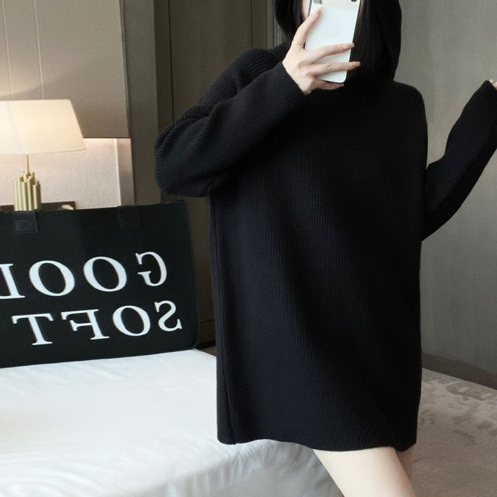 Robe en tricot pour femme avec capuche et coupe décontractée Chic & Stil