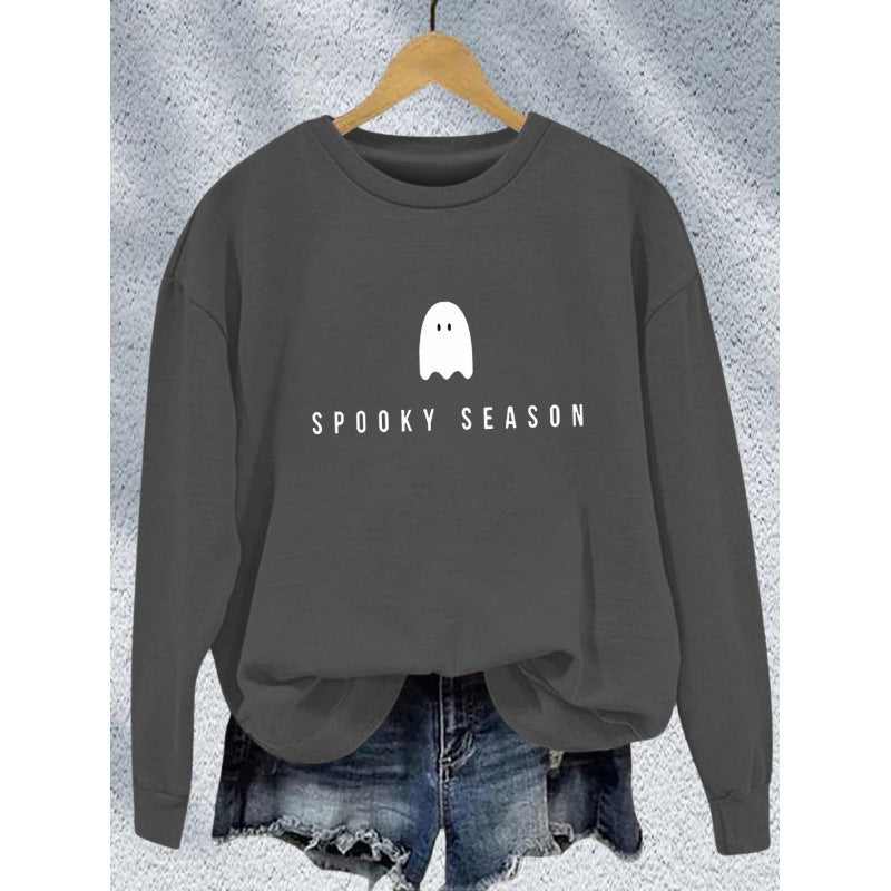 Women's sweatshirt with casual spooky design and soft inner fleece Lune London