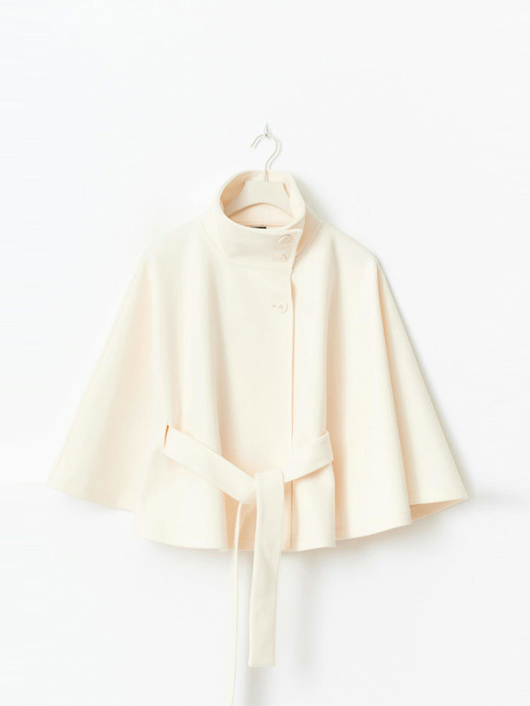 Relaxed hooded jacket for women with tie belt Lune London