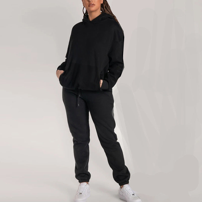 Ladies comfortable fleece hoodie and joggers set Lune London