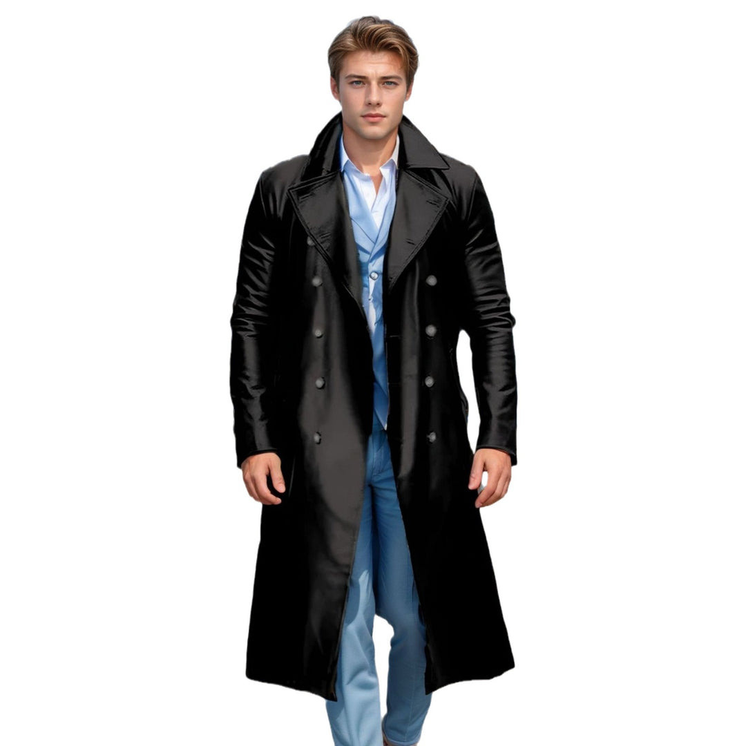 Men's Elegant and Shiny Trench Coat Lune London