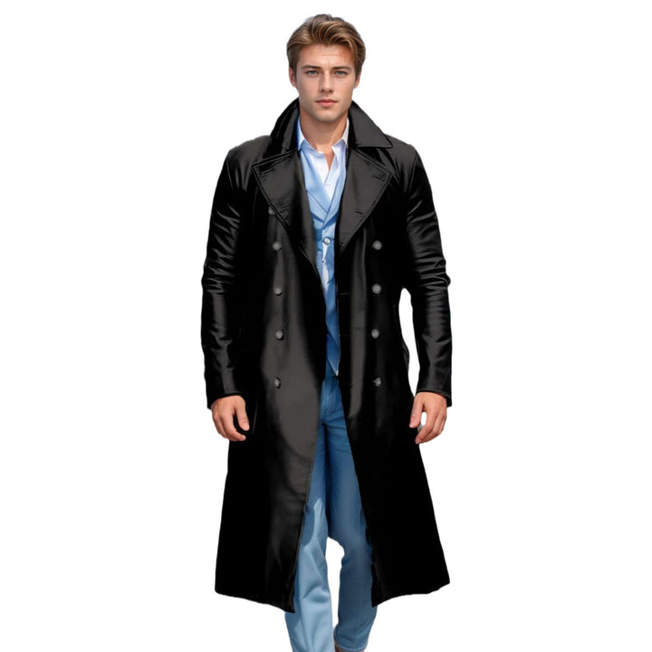 Men's Elegant and Shiny Trench Coat Lune London