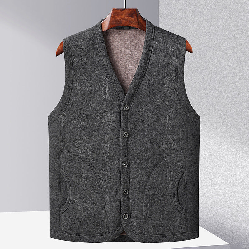 Ladies Elegant Fleece Gilet with Button Placket and Practical Pockets Lune London
