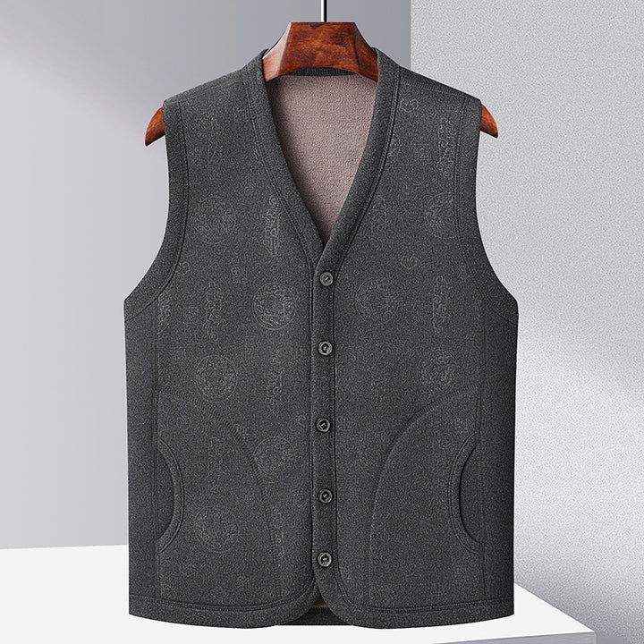 Ladies Elegant Fleece Gilet with Button Placket and Practical Pockets Lune London