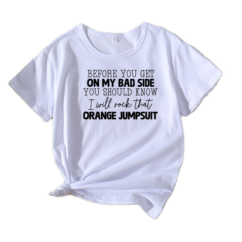 Women's Short Sleeve T-Shirt with Quirky Graphic Lune London