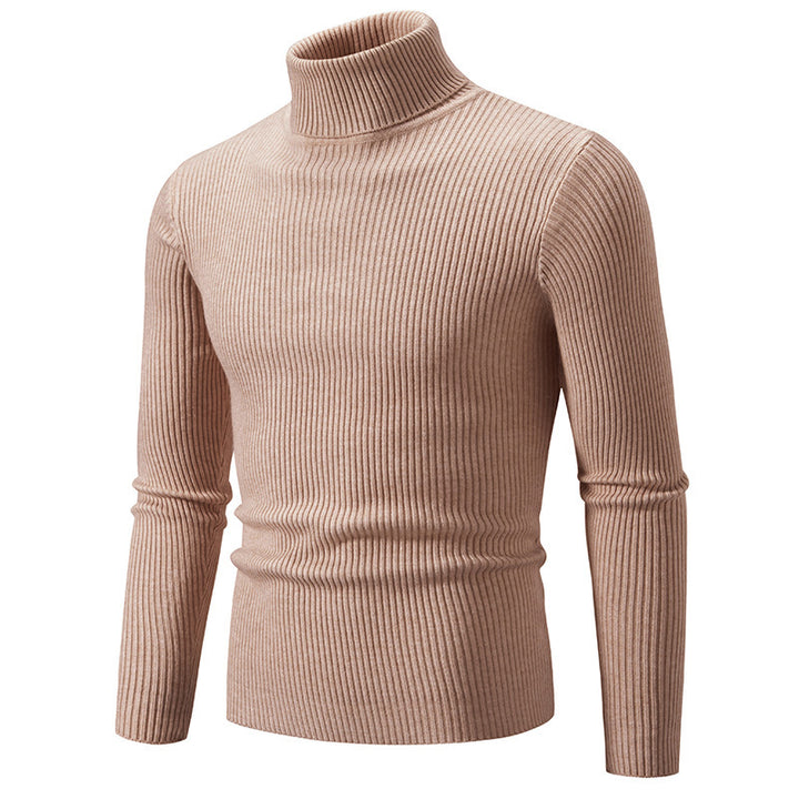 Elegant turtleneck sweater for men in durable knit material Lune London