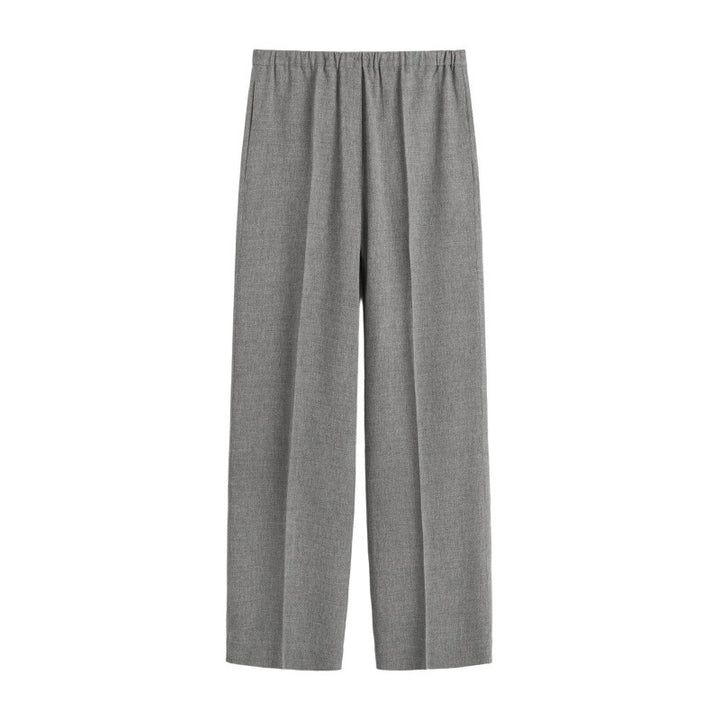 Pantalons en chiffon à coupe large pour femmes avec taille élastique Chic & Stil